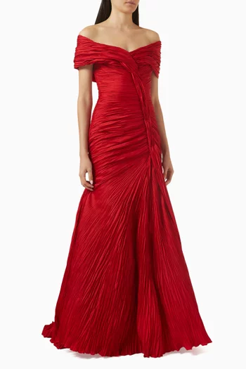 Off-shoulder Gown