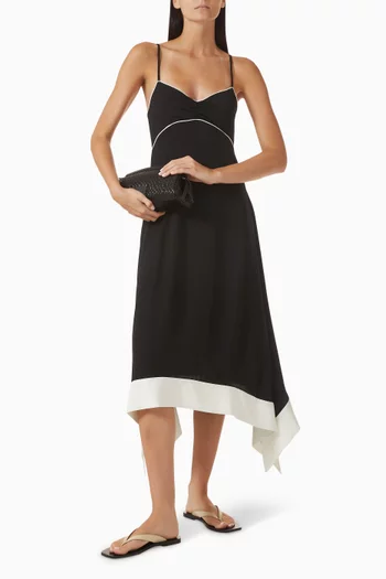 Lennox Midi Dress in Luxe Drape