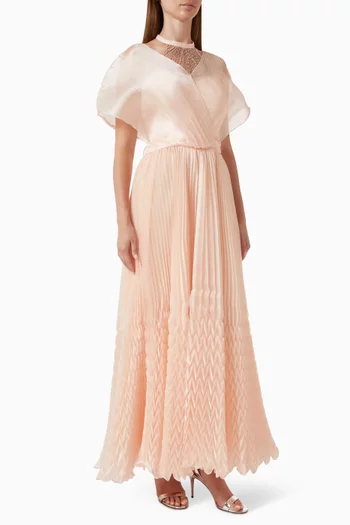 Embellished Gown in Organza