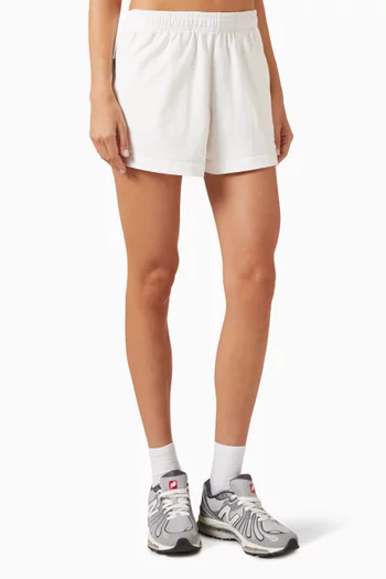 Serif Logo Disco Shorts in Cotton