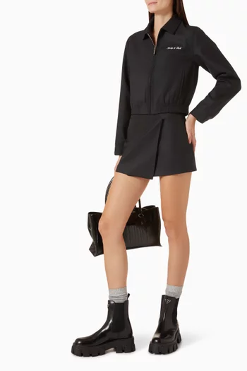 Astrid  Signature Folding Skirt in Wool Blend