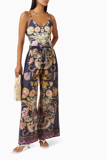 Ariel Printed Pants in Cotton