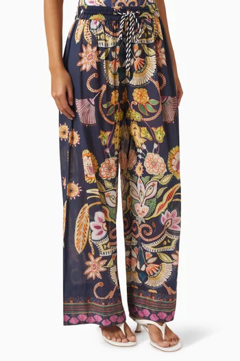 Ariel Printed Pants in Cotton
