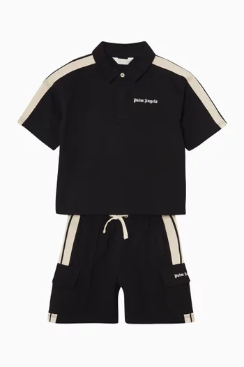 Track Polo T-shirt in Cotton
