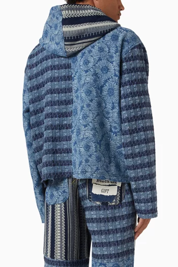 Tapestry Hooded Jacket in Cotton-blend