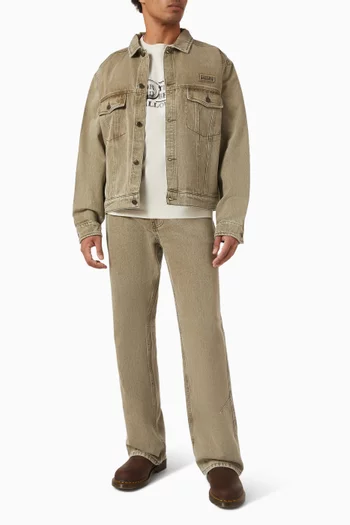 Trucker Jacket in Washed Twill