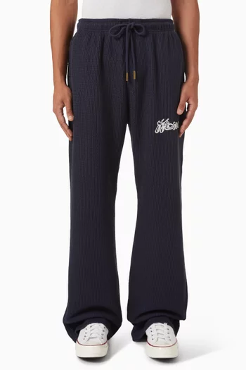 Wavy Knit Pants in Cotton-blend