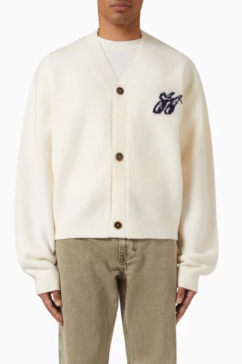 Brushed Knit Cardigan in Tencel & Cotton