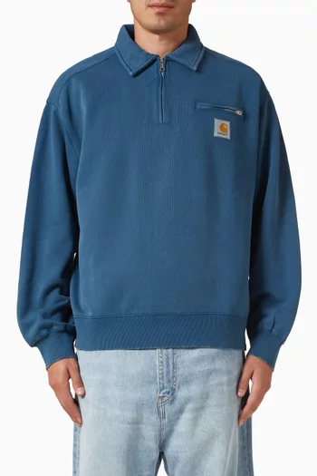 Half Zip Detroit Sweatshirt in Cotton