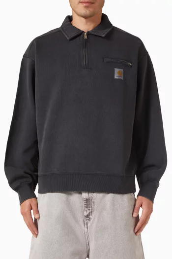 Half Zip Detroit Sweatshirt in Cotton
