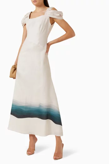 Printed A-line Dress