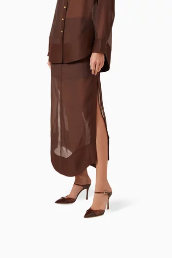 Uma 90 Mules in PVC