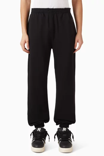 Initial Cuffed Sweatpants in Cotton
