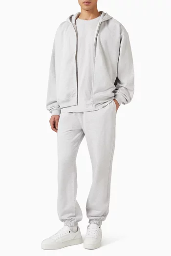 Initial Cuffed Sweatpants in Cotton