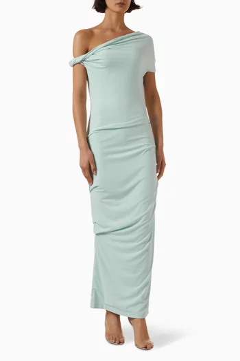 Ida Maxi Dress in Crepe-jersey