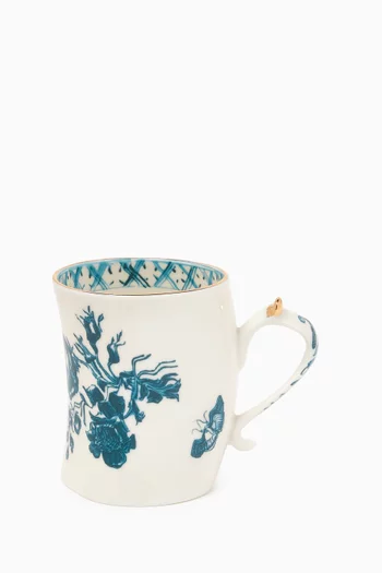 Roses Mug in Porcelain & Gold
