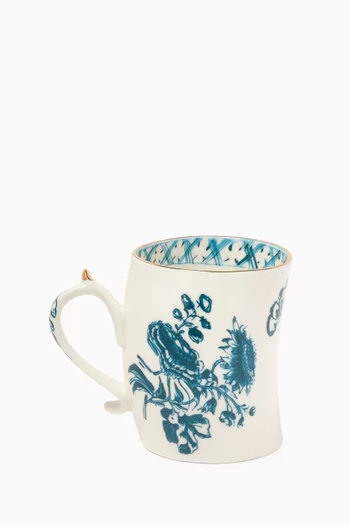 Roses Mug in Porcelain & Gold