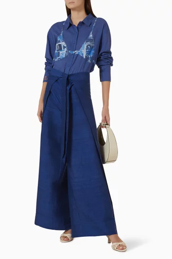 Business Casual Shirt in Cotton Voile