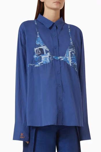 Business Casual Shirt in Cotton Voile