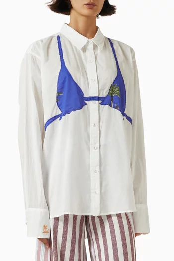Business Casual Shirt in Cotton Voile