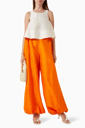Bubble Pants in Silk Dupioni