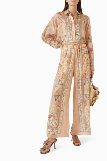 Roselight Pants in Silk Habotai