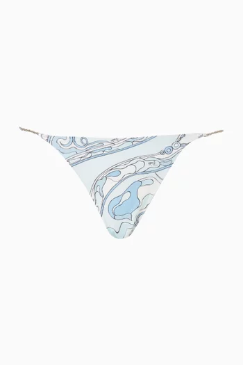 Orchidee-print Bikini Briefs