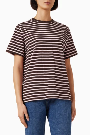 Striped T-shirt in Jersey