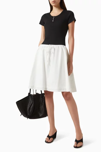 Drawstring Midi Skirt