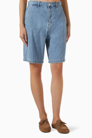 Unisex Bermuda Shorts in Linen-denim