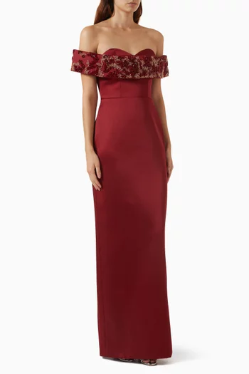 Althea Gown in Silk-taffeta