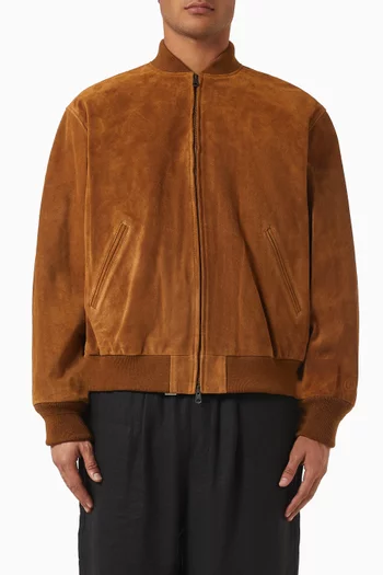 Bomber Jacket in Suede