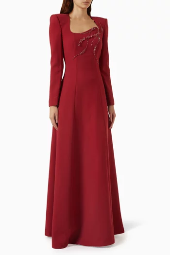 Embellished Maxi Dress