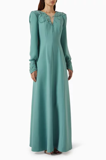 Embellished Drape Dress
