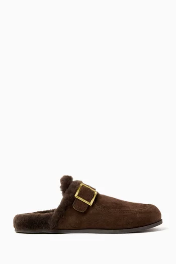 Biker Mules in Suede