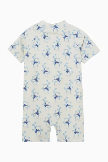 Paisley UV Swimsuit in Recycled Nylon