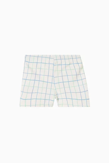 Stripes & Crabs UV Swim Shorts in Recycled Nylon