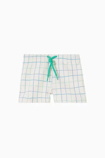 Stripes & Crabs UV Swim Shorts in Recycled Nylon