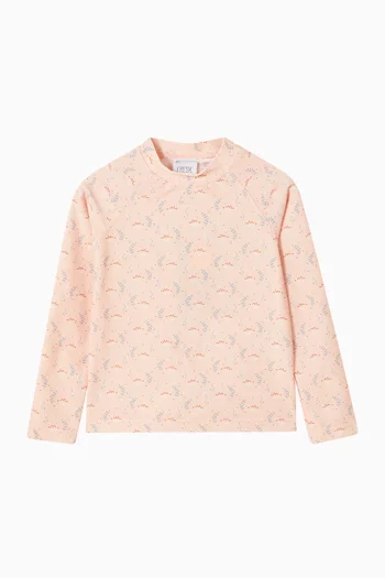 Paisley UV Top in Recycled Nylon