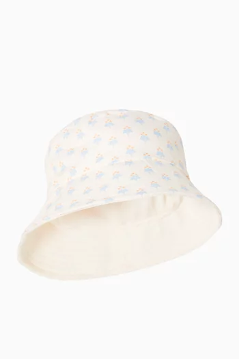 Printed UV Bucket Hat in Nylon