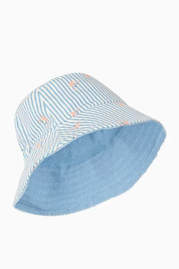 Printed UV Bucket Hat in Nylon