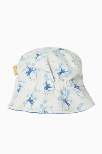 Printed UV Bucket Hat in Nylon