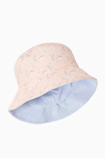 Printed UV Bucket Hat in Nylon