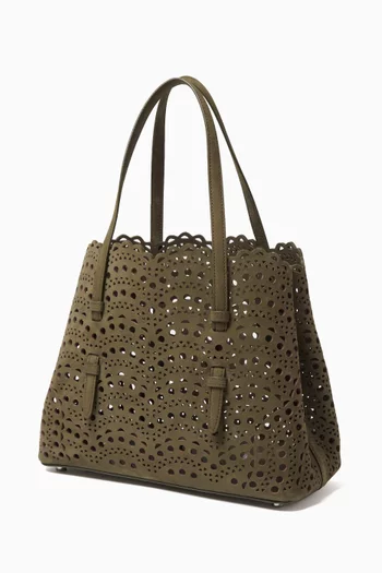 Mina 25 Tote Bag in Perforated Nubuck Leather