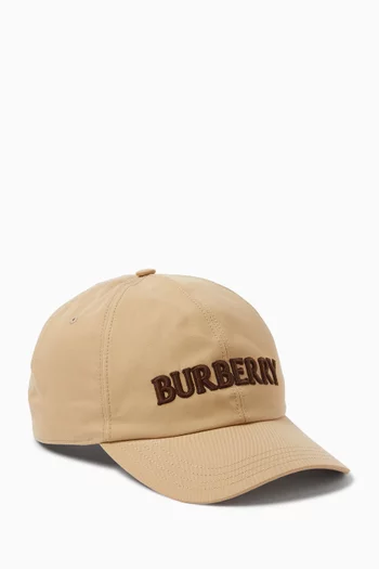 Logo Baseball Cap in Cotton