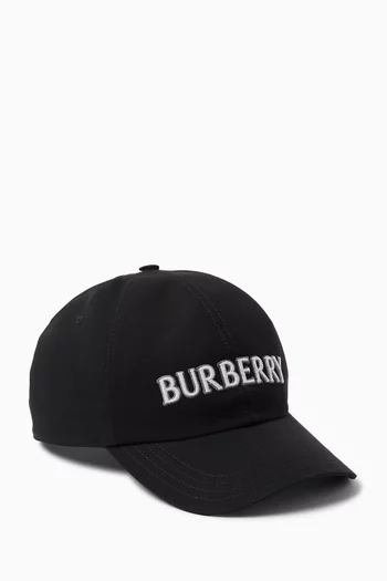 Logo Baseball Cap in Cotton