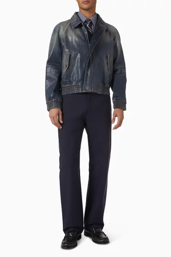 Coated Jacket in Denim