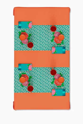 Hima Big Flower Runner in Cotton, 50 x 150 cm