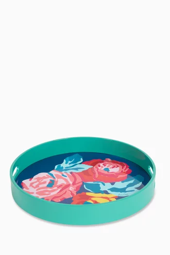 Nizam Flower Round Tray, 35cm