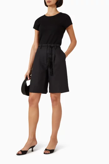 Yvette Shorts in Linen-cotton